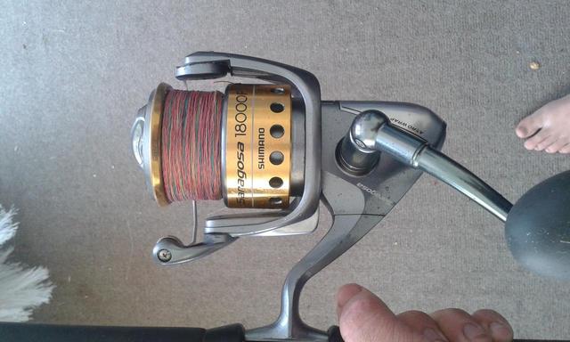 shimano Saragosa 18000F with 80 pound braid  Fishing -  -  Fishing WA. Fishing Photos & Videos