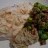 Almond-Crusted Grey Barred Cod with Broad Bean Salad & Eggplant mash