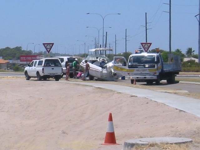 Boat on Road