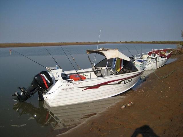 our boats at camp, nice spot