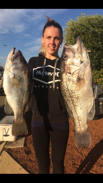Her first Dhu on the right! Not big but 68cm
