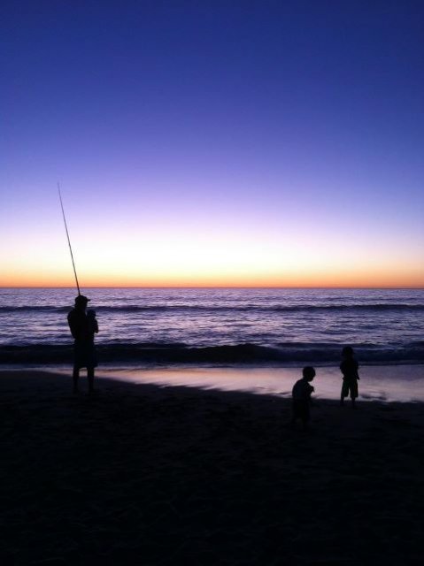 Nice night on the beach with the fam