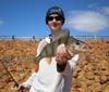 Dean's mate Niall with a nice Redfin Perch caught at Harvey.