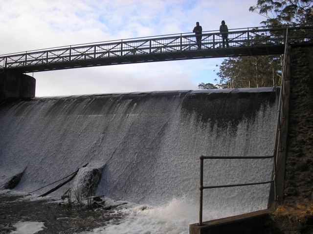 Trout fishing big brook dam.