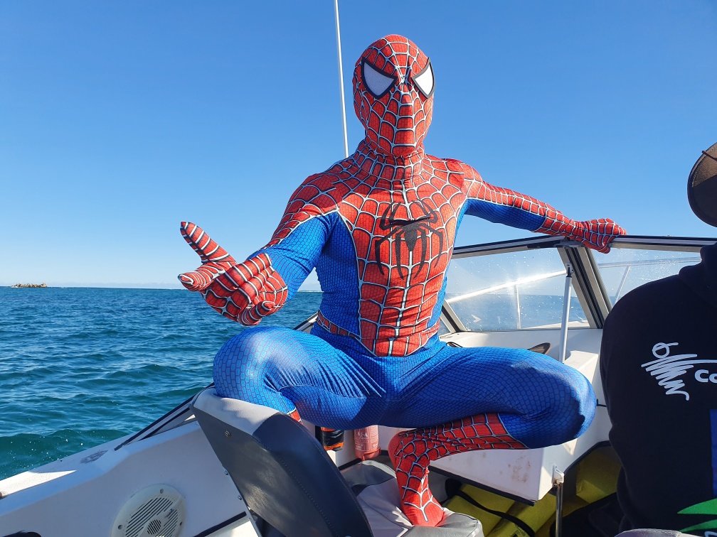 How many kids get to fish with spider man  Fishing -  -  Fishing WA. Fishing Photos & Videos