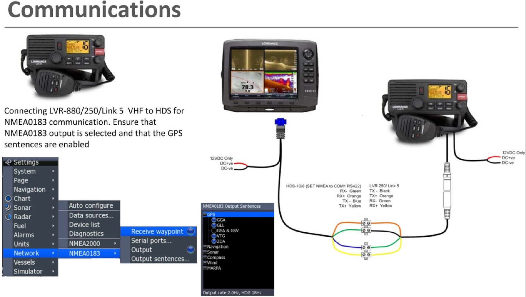 Схема подключения lowrance hds 9 live